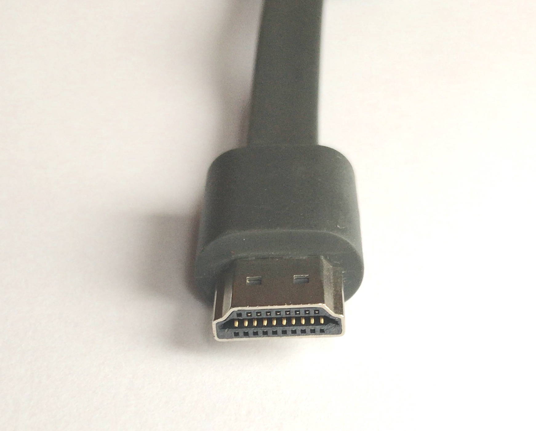 Slik er kontaktene for en HDMI-kabel ut.